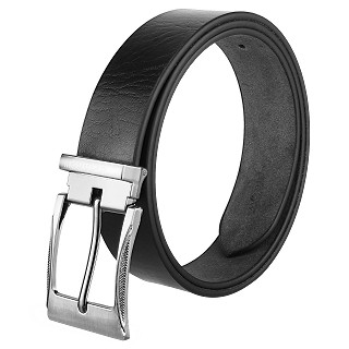 Men's Genuine Leather Belt |Buckle| Black